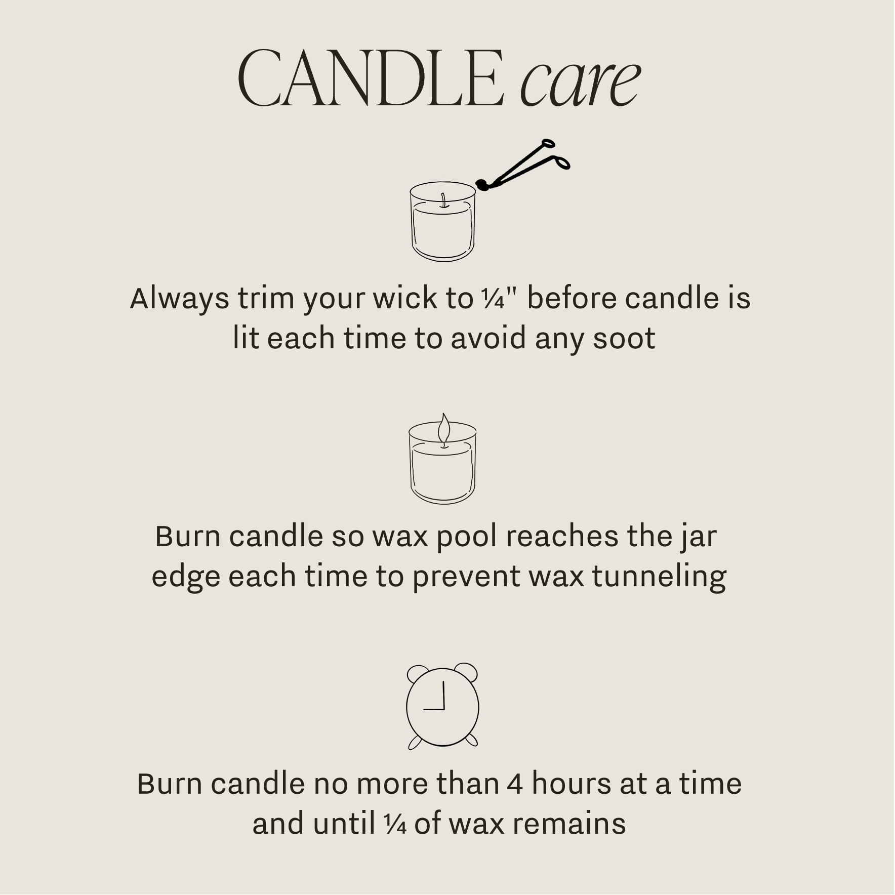 Sweet Water Decor Candle Care