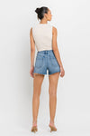 VERVET High Rise Side Slit A-Line Shorts