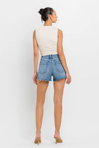 VERVET High Rise Side Slit A-Line Shorts