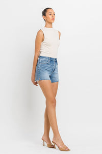 VERVET High Rise Side Slit A-Line Shorts