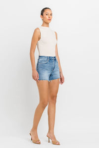 VERVET High Rise Side Slit A-Line Shorts