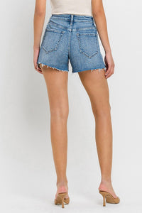 VERVET High Rise Side Slit A-Line Shorts