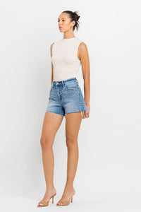 VERVET High Rise Side Slit A-Line Shorts