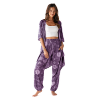 Lotus and Luna Mystic Plum Harem Pants