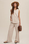 Coffee Run Soft Knit Tank and Pants Lounge Set