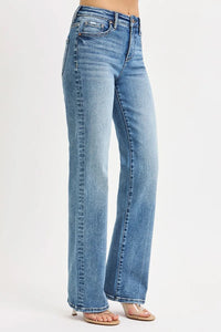Risen High Rise Tummy Control Classic Straight Jeans