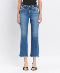 VERVET High Rise Ankle Straight Jeans