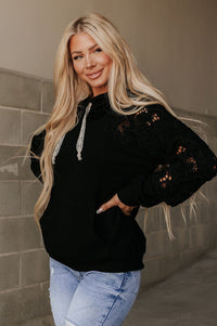 Ampersand Avenue University Hoodie - Love Story Black