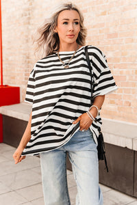 Ampersand Avenue Boyfriend Tee - Seeing Stripes