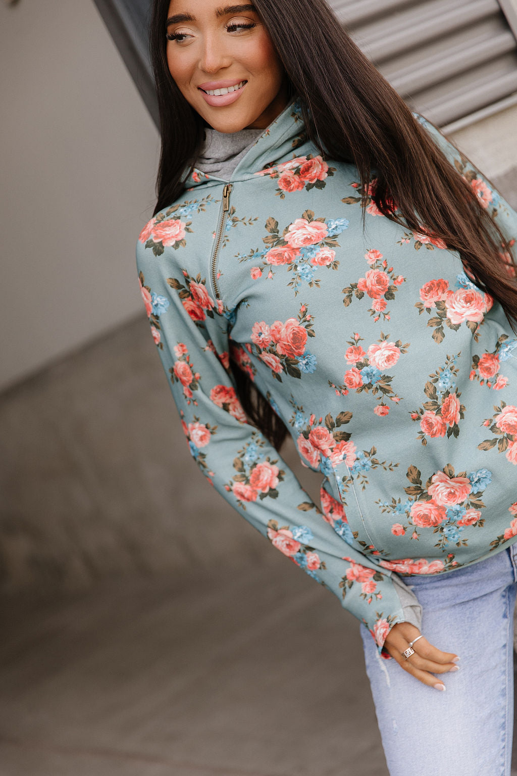 Ampersand Avenue DoubleHood™ Sweatshirt - Blue Skies Ahead