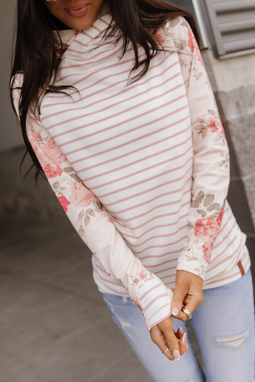 Ampersand Avenue DoubleHood™ Sweatshirt - Blossom Breeze