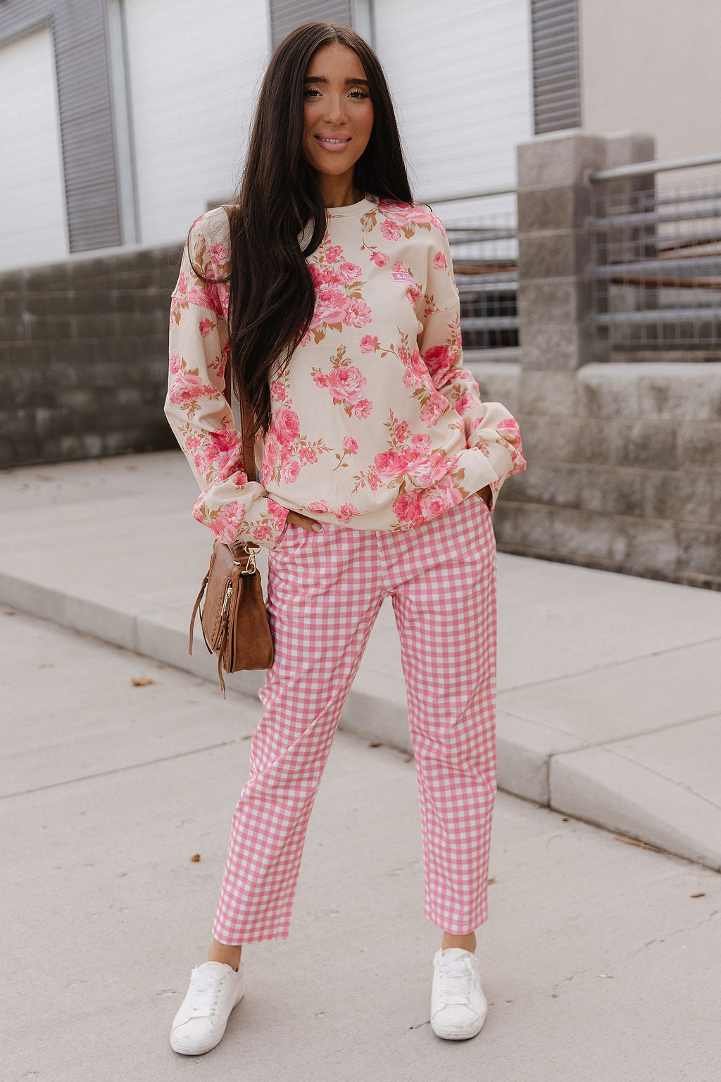 Ampersand Avenue University Side Slit Pullover - Petal Season