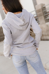 Ampersand Avenue Henley Hoodie - Skyline Lace