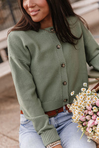 Ampersand Avenue Cloud Knit Cardigan - Fern