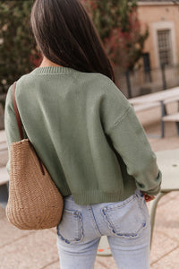Ampersand Avenue Cloud Knit Cardigan - Fern