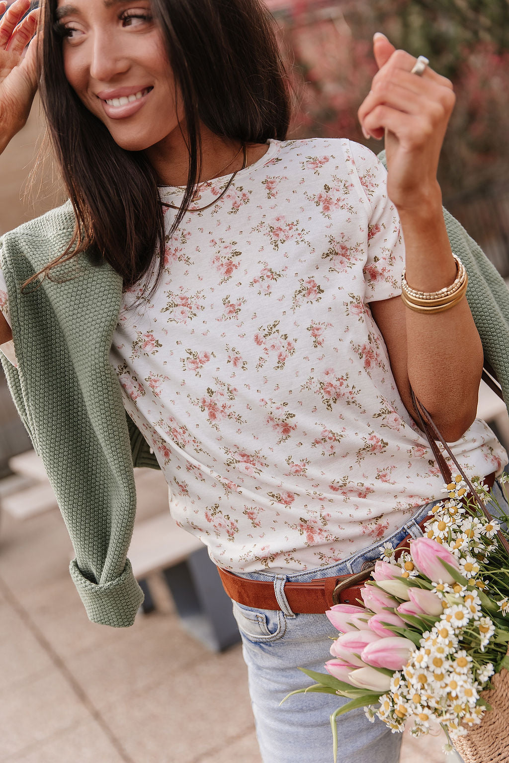Ampersand Avenue Cloud Knit Cardigan - Fern