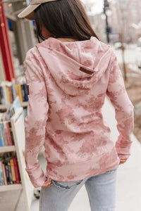 Ampersand Avenue Full Zip Sweatshirt - Cottage Rose