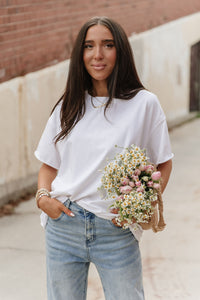 Ampersand Avenue Boyfriend Tee - White