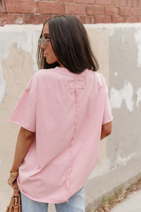 Ampersand Avenue Boyfriend Tee - Pink