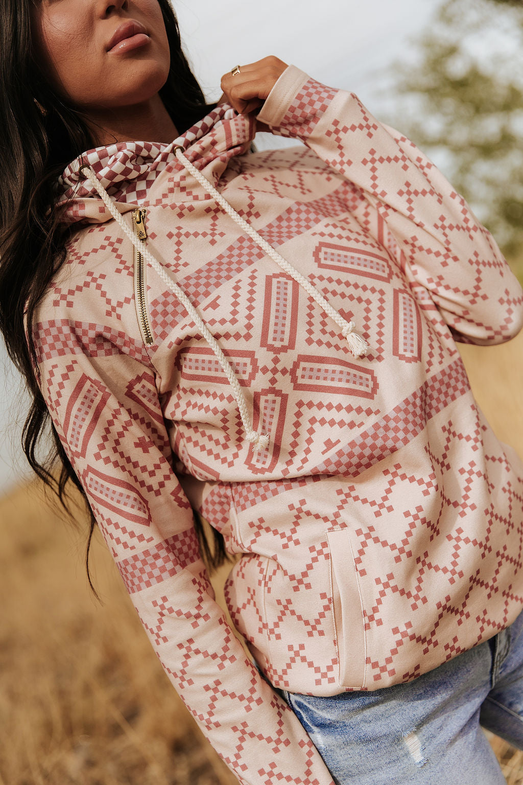 Ampersand Avenue DoubleHood™ Sweatshirt - Prairie Princess