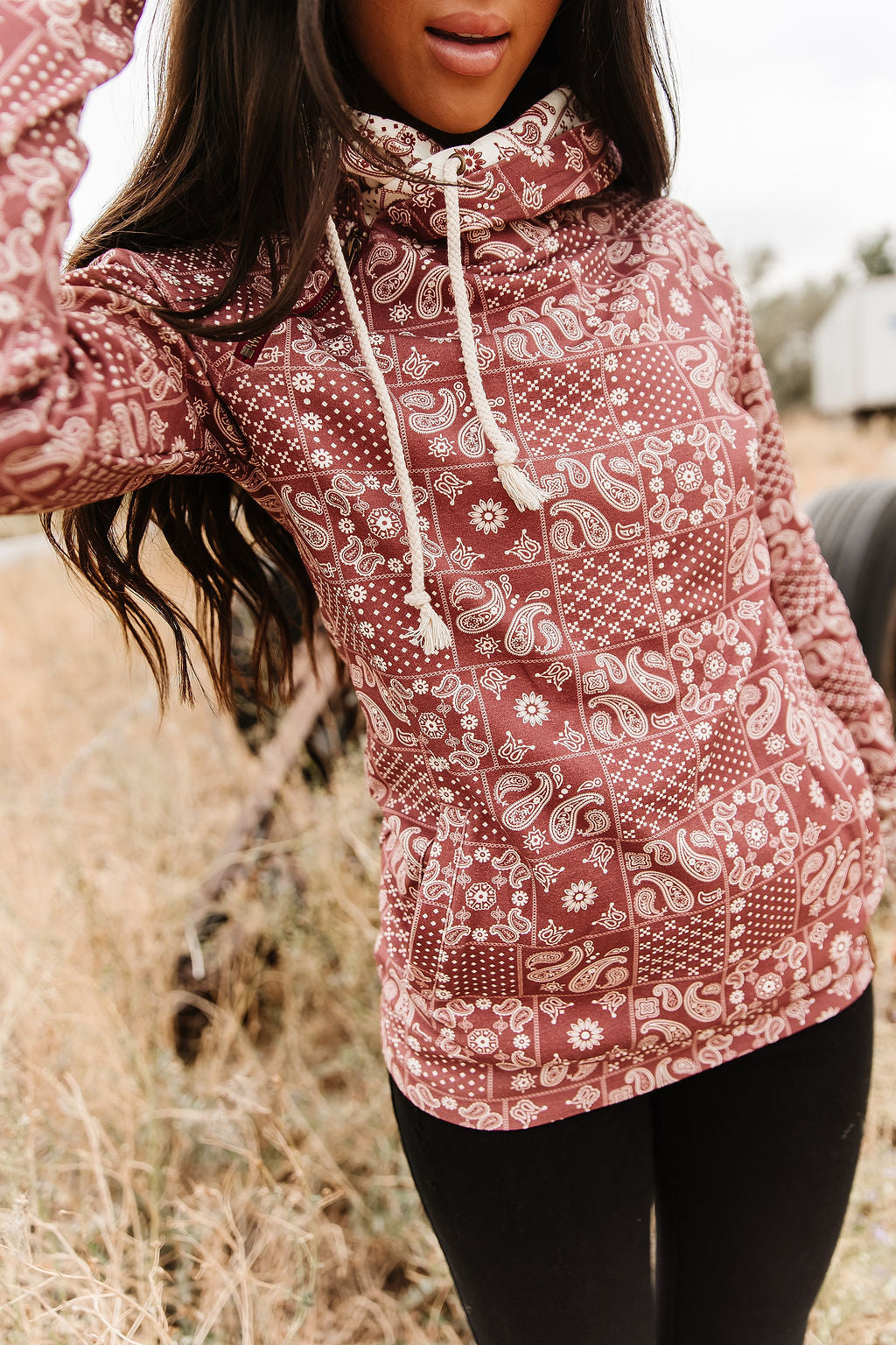 Ampersand Avenue DoubleHood™ Sweatshirt - Cowboy Kisses