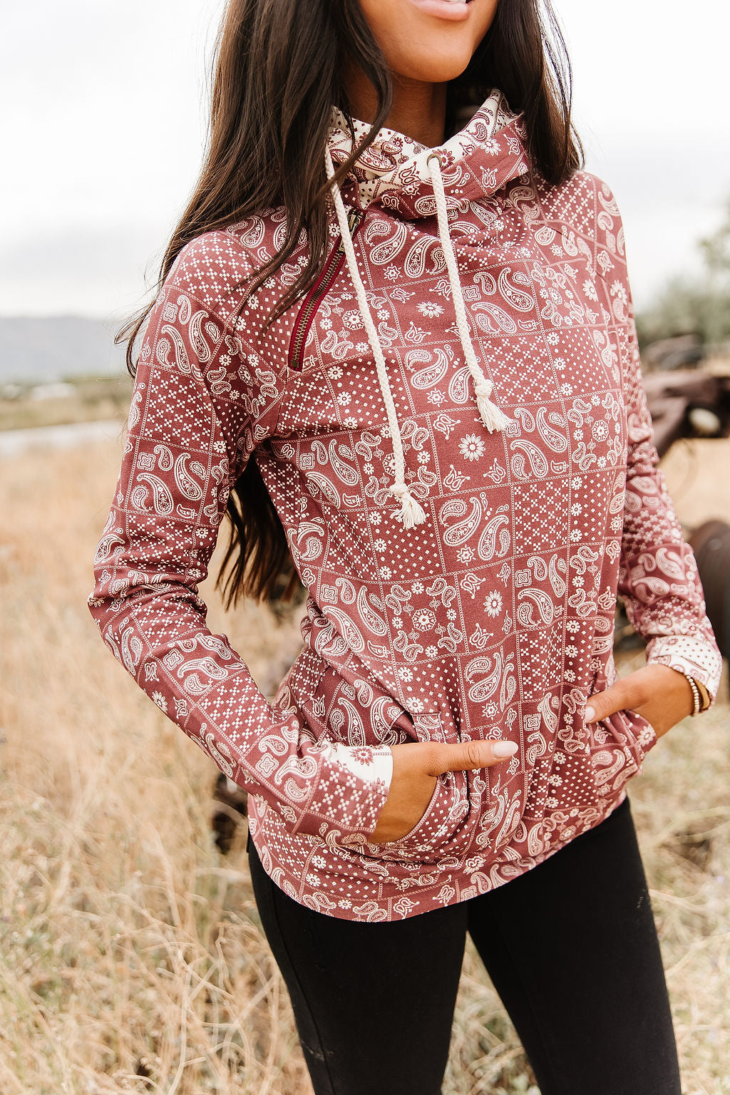 Ampersand Avenue DoubleHood™ Sweatshirt - Cowboy Kisses
