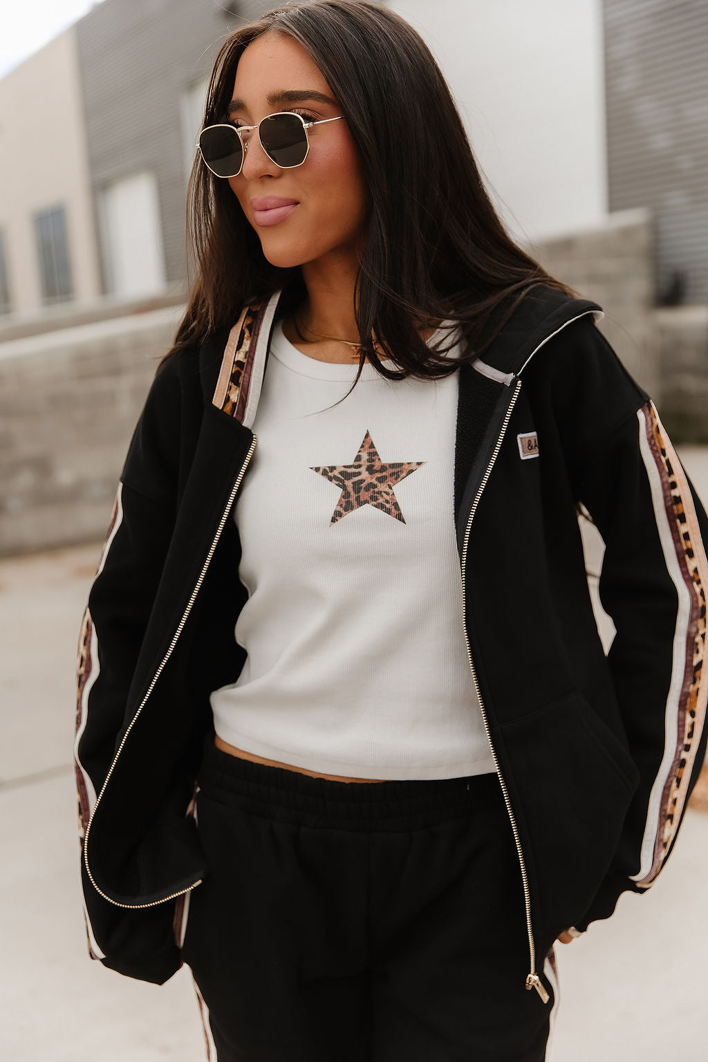 Ampersand Avenue Comfort Zone Full Zip Sweatshirt - Fearless & Free