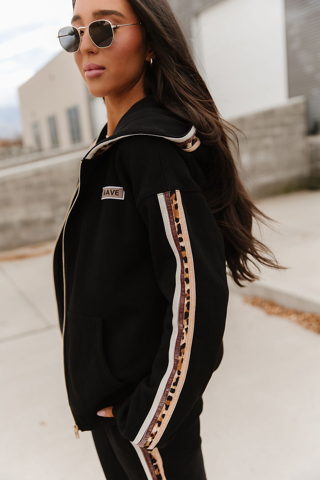 Ampersand Avenue Comfort Zone Full Zip Sweatshirt - Fearless & Free
