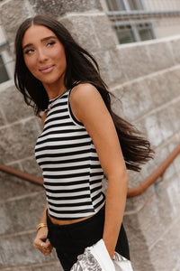 Ampersand Avenue Stripe Tank - Paris