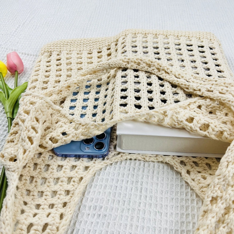 Knit Beach Tote Bag