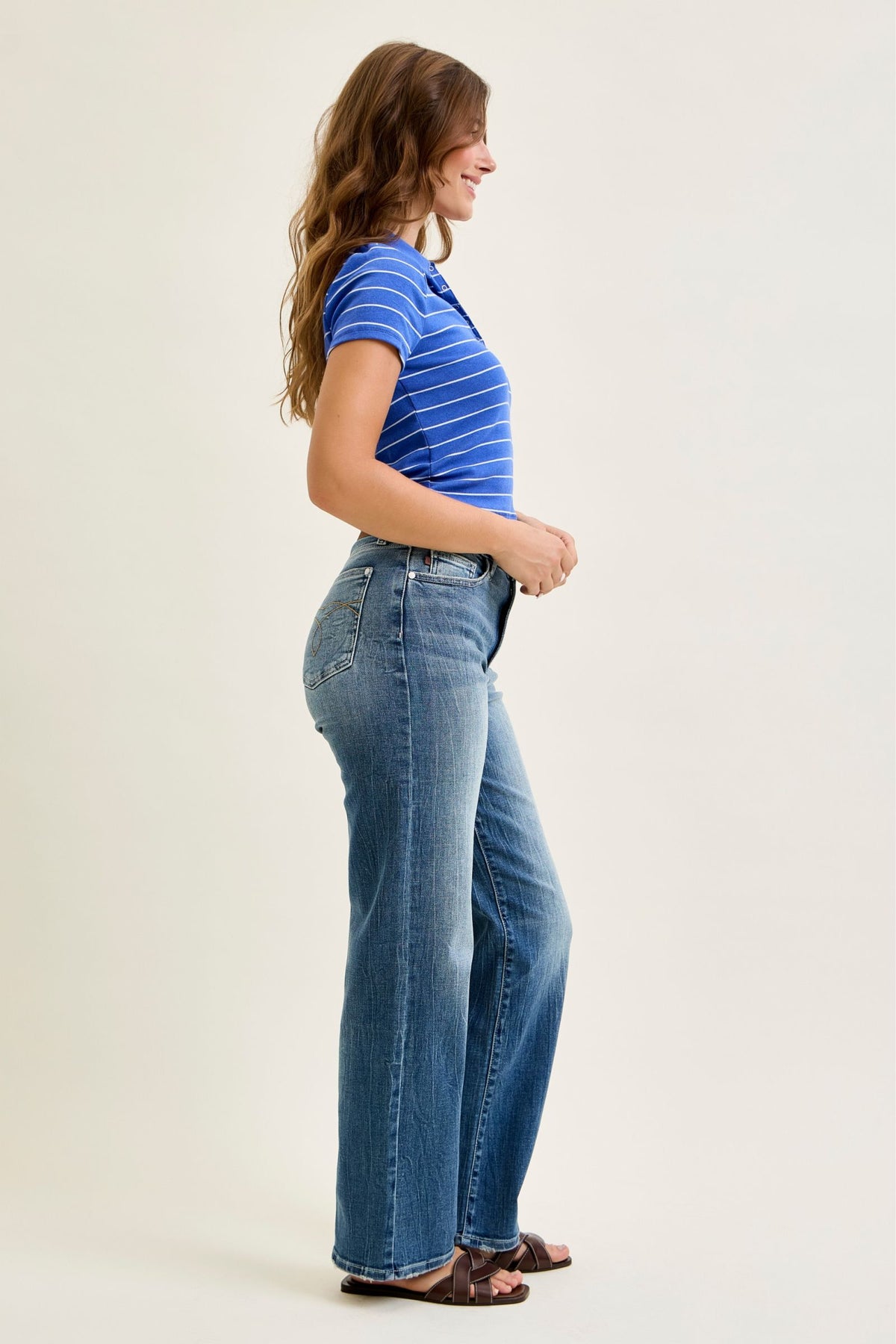 Judy Blue Mid Rise 90's Straight Jeans