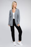 Mallory Melange Open Front Sweater Cardigan