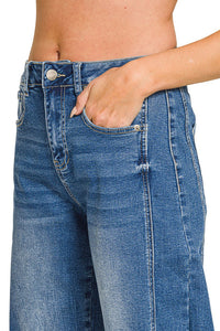 Zenana High Rise Barrel Leg Cropped Jeans DCP-9563MM