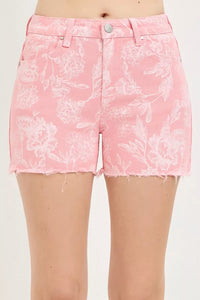 Risen High Rise Floral Printed Shorts
