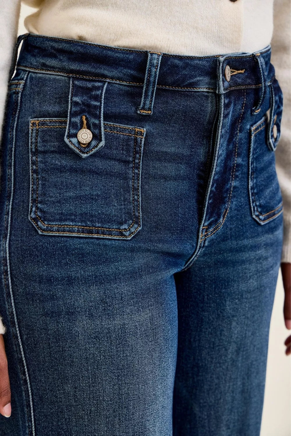 Judy Blue High Rise Lux Retro Wide Leg Jeans 881159