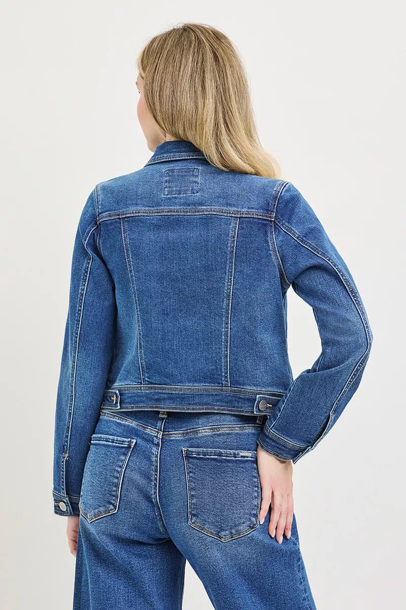 Risen Basic Fitted Denim Jacket