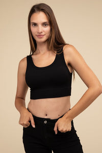 Scoop Ribbed Seamless Crop Top