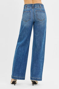Risen High Rise Fit Wide Baggy Jeans