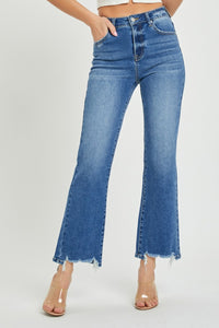 RISEN High Rise Relaxed Straight Jeans