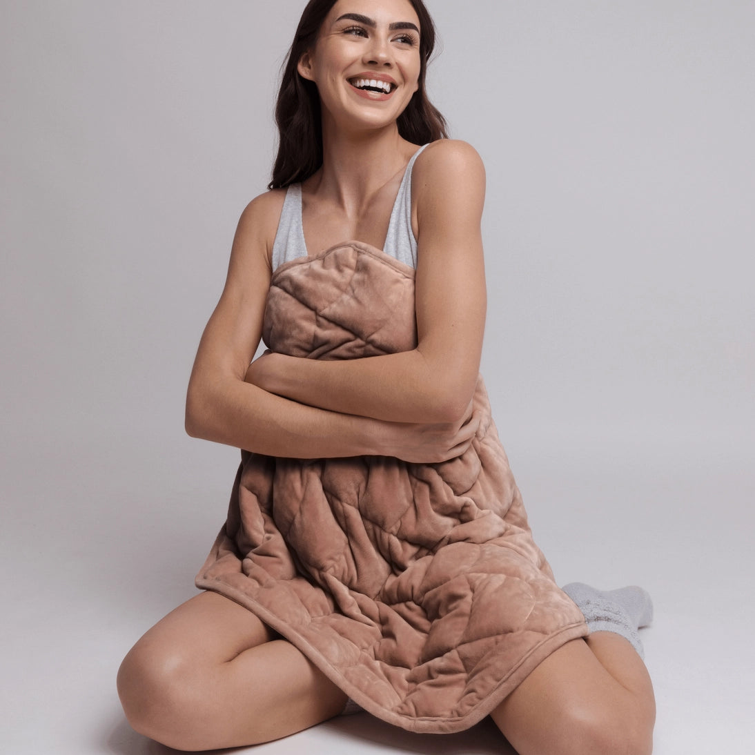 Nodpod BODY Portable Weighted Blanket Mocha