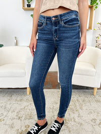 Judy Blue High Rise Handsand Medium Wash Skinny Jeans