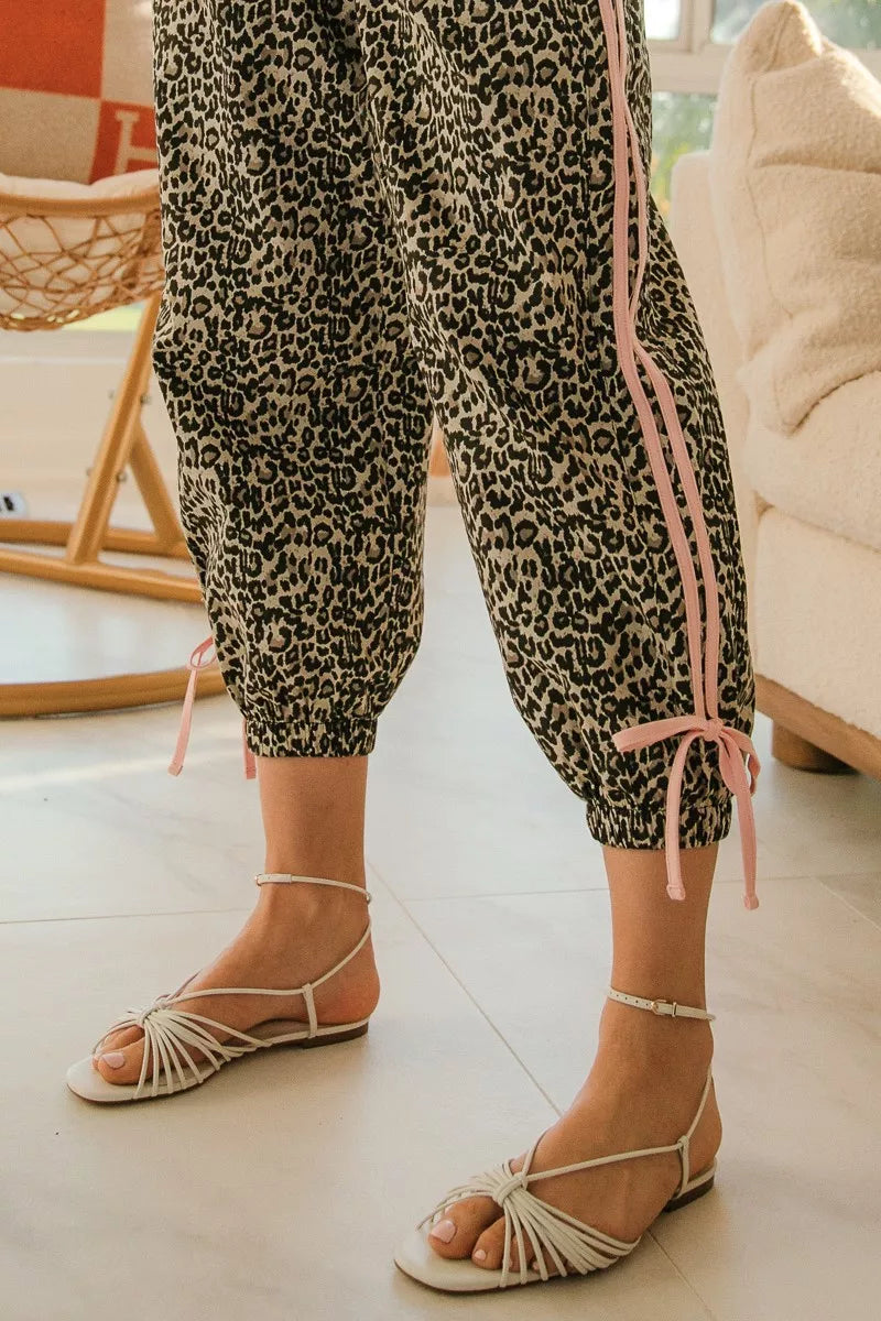 BiBi Leopard Print Joggers