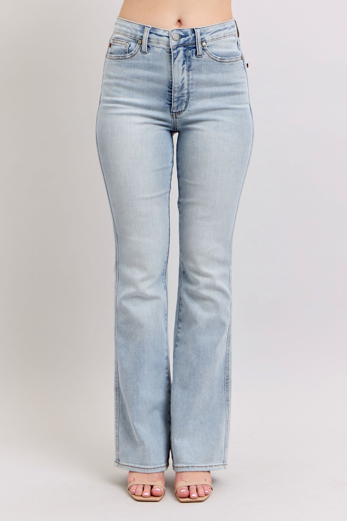 Judy Blue High Rise Light Wash Tummy Control Bootcut Jeans
