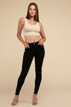 Scoop Ribbed Seamless Crop Top