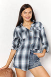 Cozy Cabin Plaid Button Up Shirt