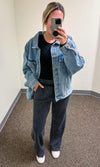 Boxy Cut Oversized Denim Jacket