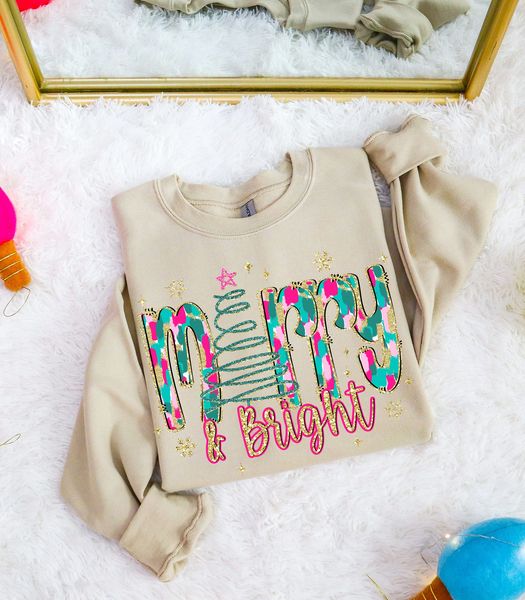 Merry & Bright Graphic Sweatshirt