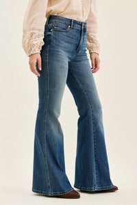 Judy Blue High Rise Double Button Tummy Control Jacqueline Flare Jeans 881125
