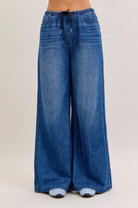 Judy Blue High Rise Featherweight Palazzo Jeans