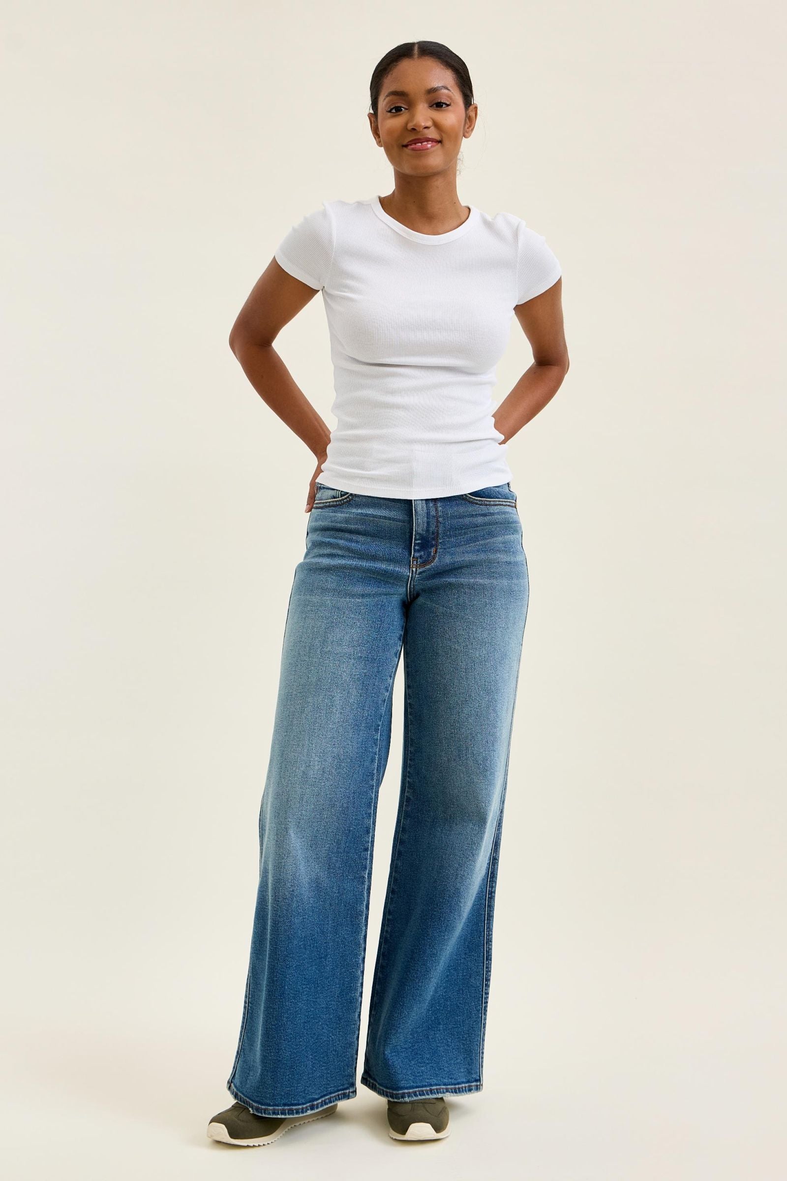Judy Blue High Rise Retro Wide Leg Jeans